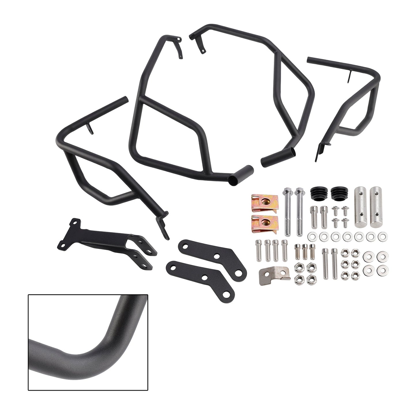 2023-2024 Honda Xl750 Transalp Engine Guard Crash Bar Frame Protector Bumper Silver