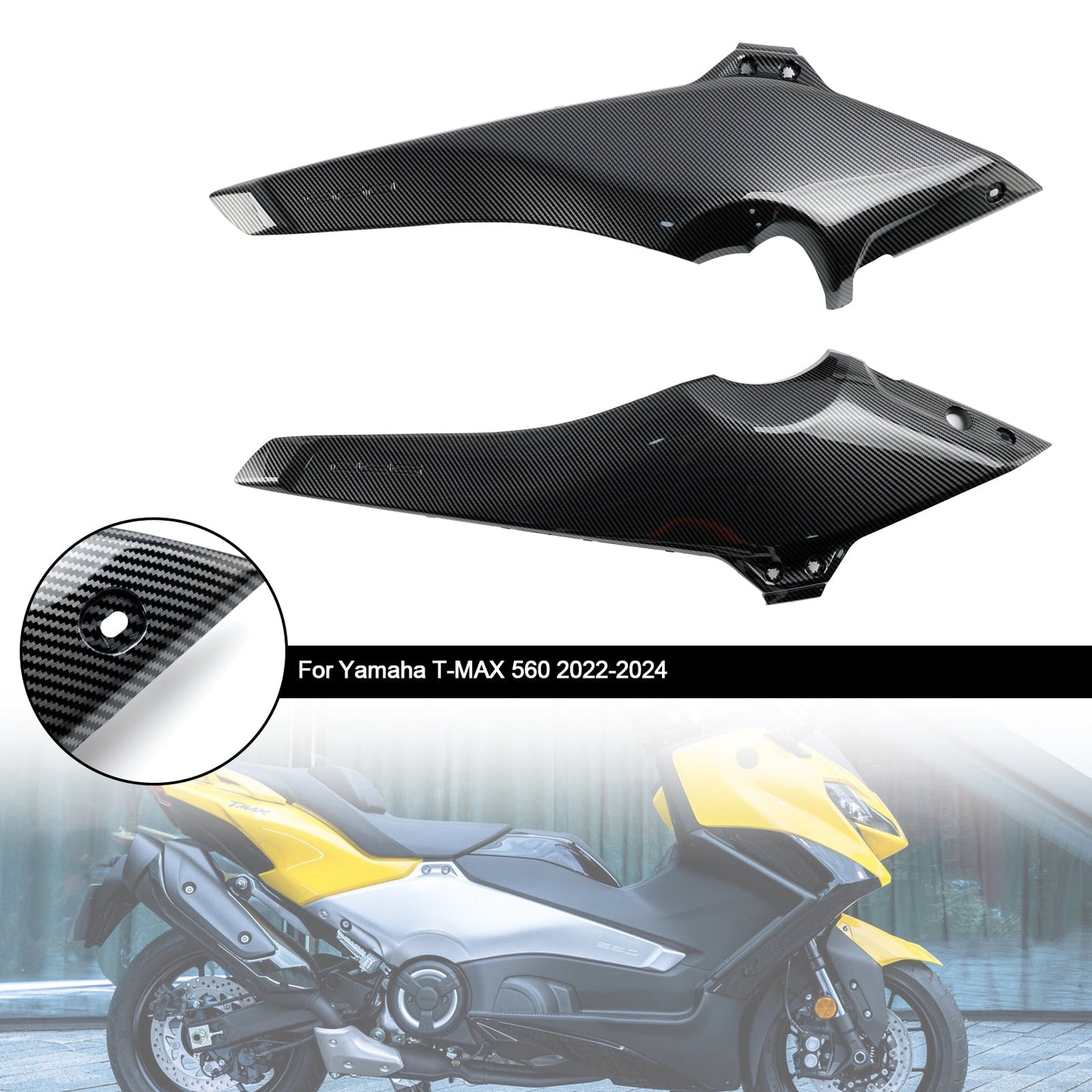 Side Frame Cover Panels Fairing Cowls For Yamaha T-MAX 560 2022-2024