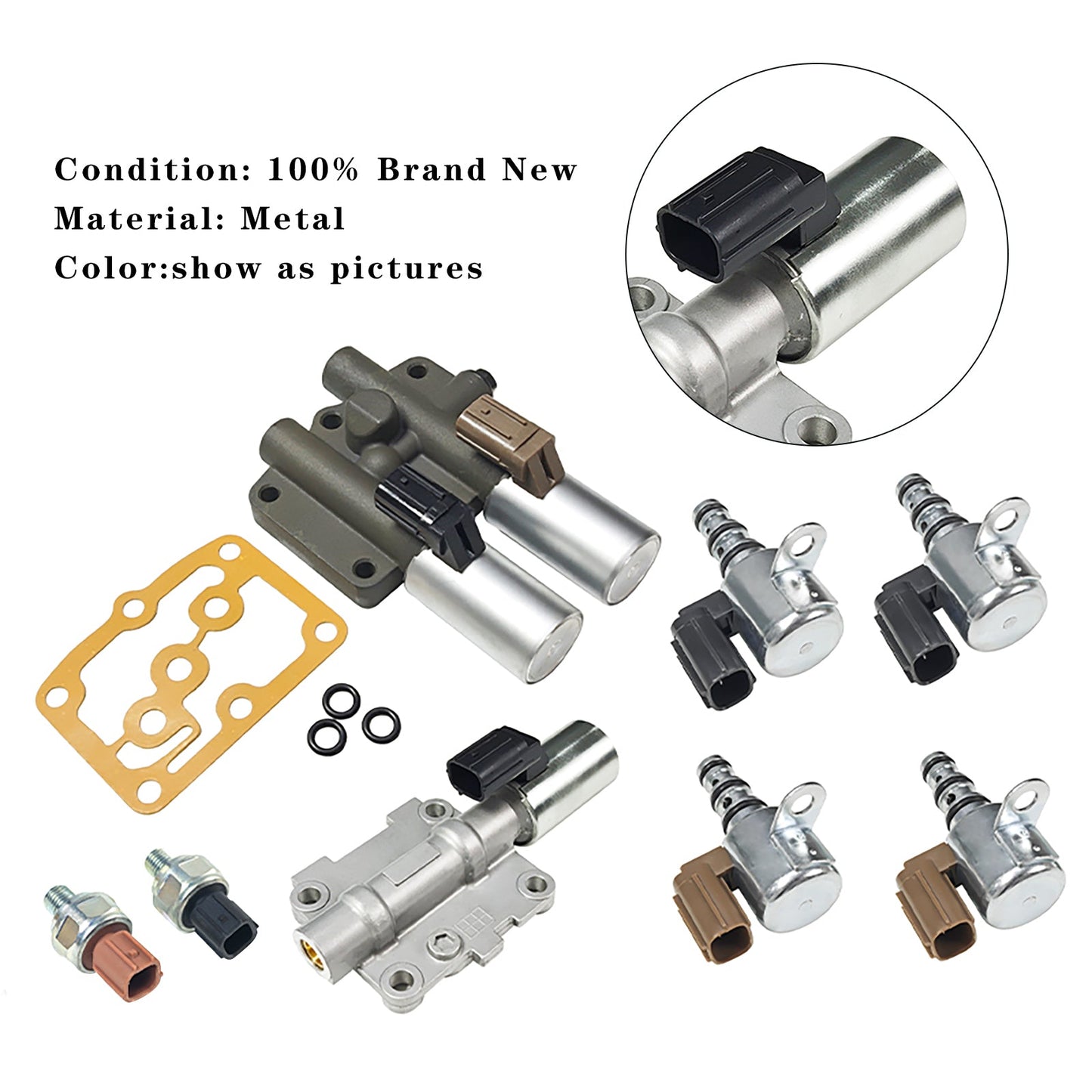 2001-2002 Acura MDX Transmission Solenoid Kit 8250-P6H-024 28252-PAX-000 28261-P7W-003