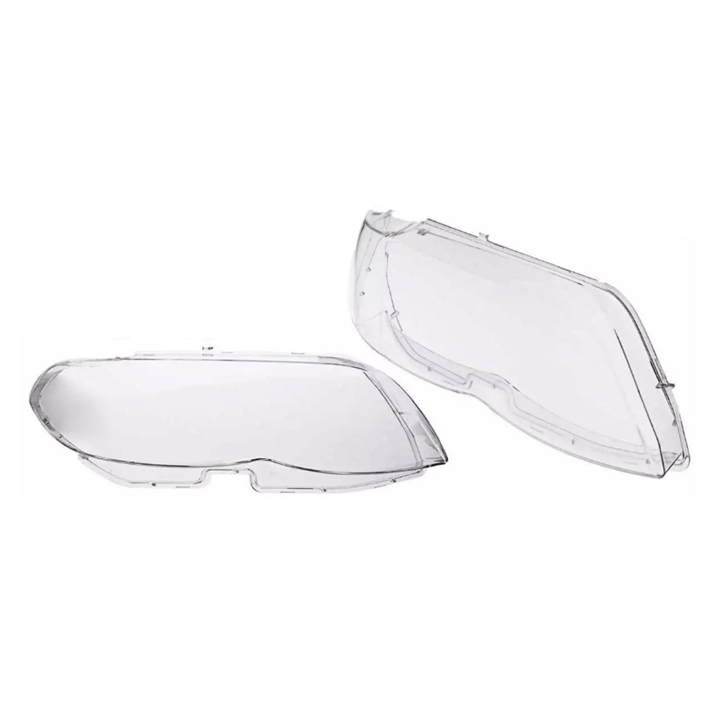 2004-2006 BMW X5 E53 2PCS Front Headlight Glass Clear Cover