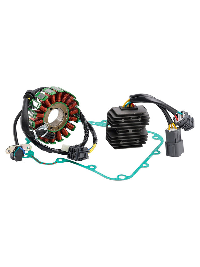 Kymco MXU 300 US Green Line Stator Regulator Rectifier Gasket 31120-LDE9-E00 31600-LBA7-900