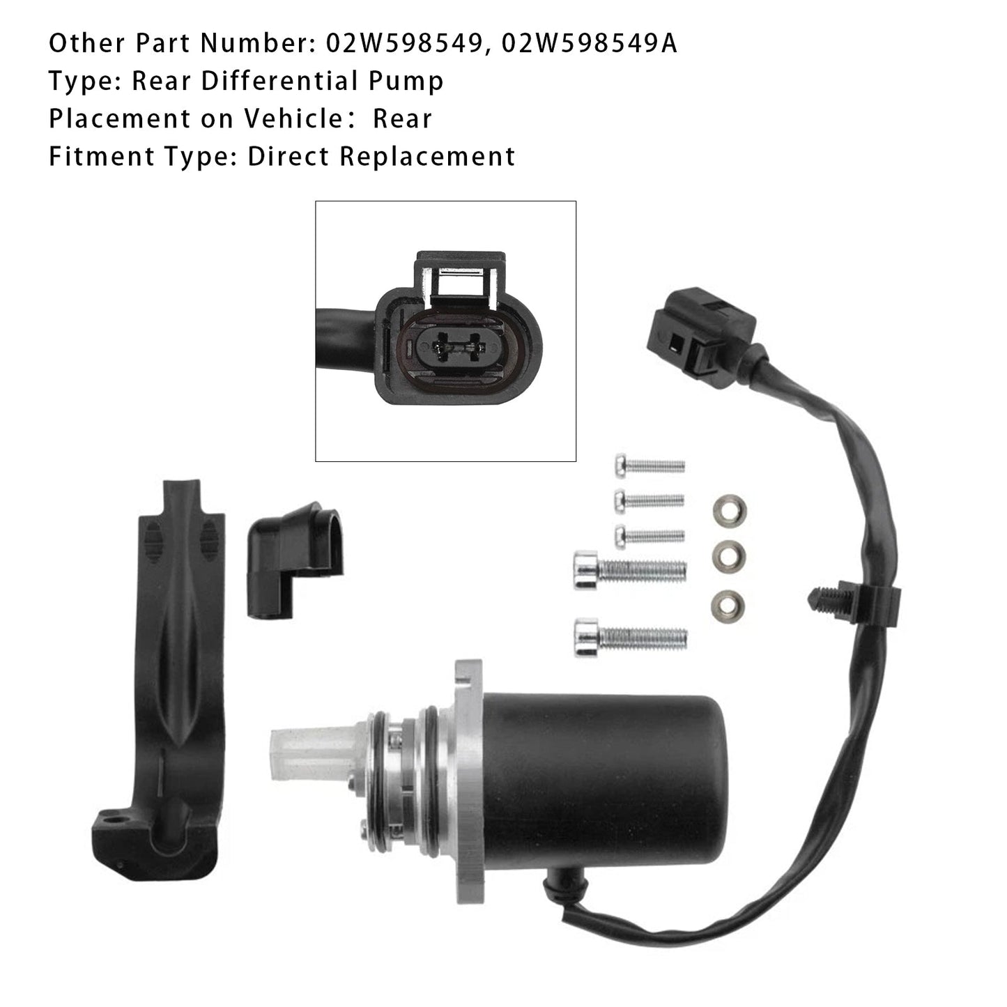 2003-2009 VW Transport V Rear Differential Pump 02W598549 02W598549A