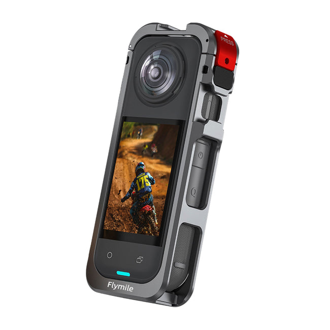 Utility Frame Case Cage for Insta360 X5 Protective Case Silicone Lens Cap Guard