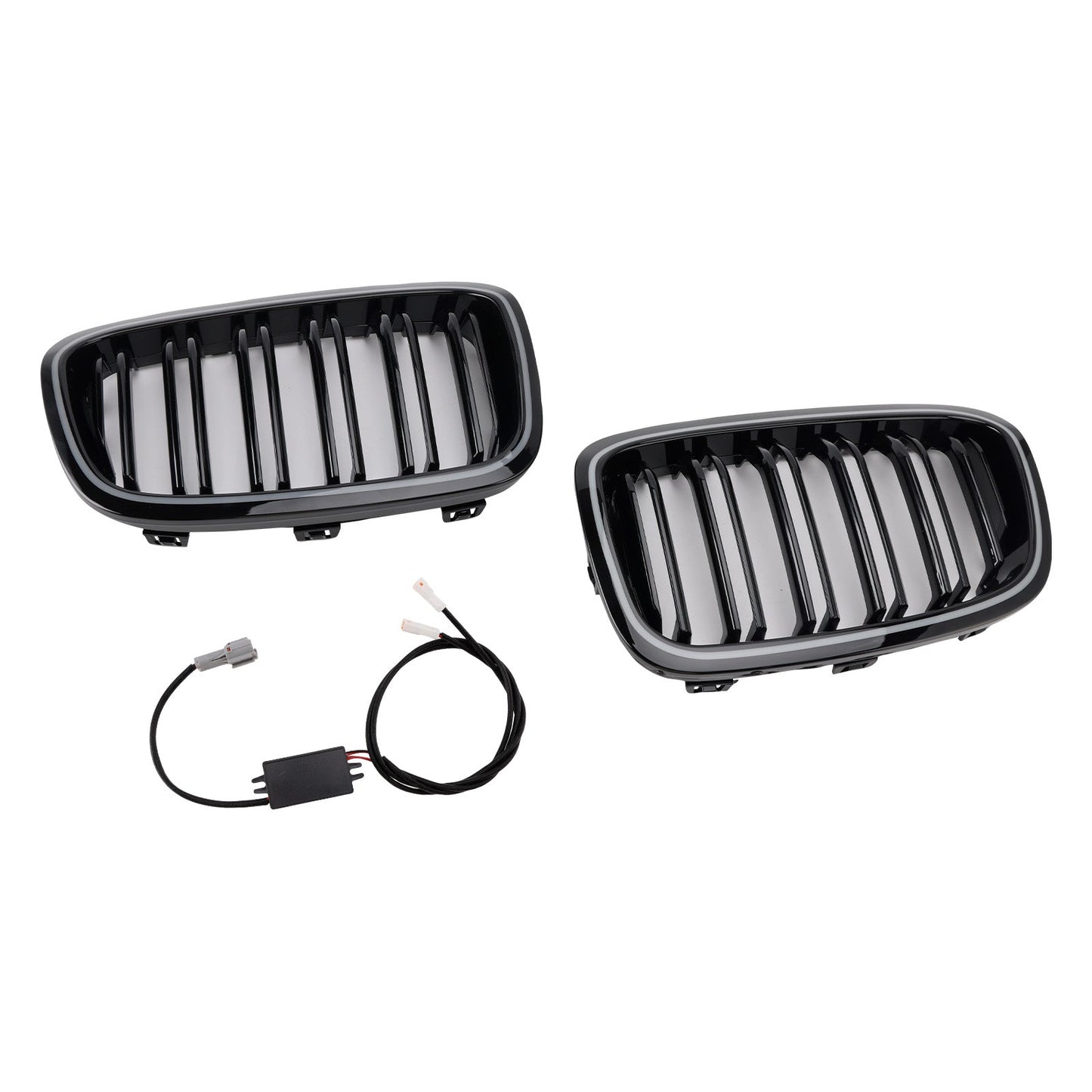 2012-2014 BMW 1 Series F20 F21 2PCS Front Bumper Kidney Grille Grill 551137239021