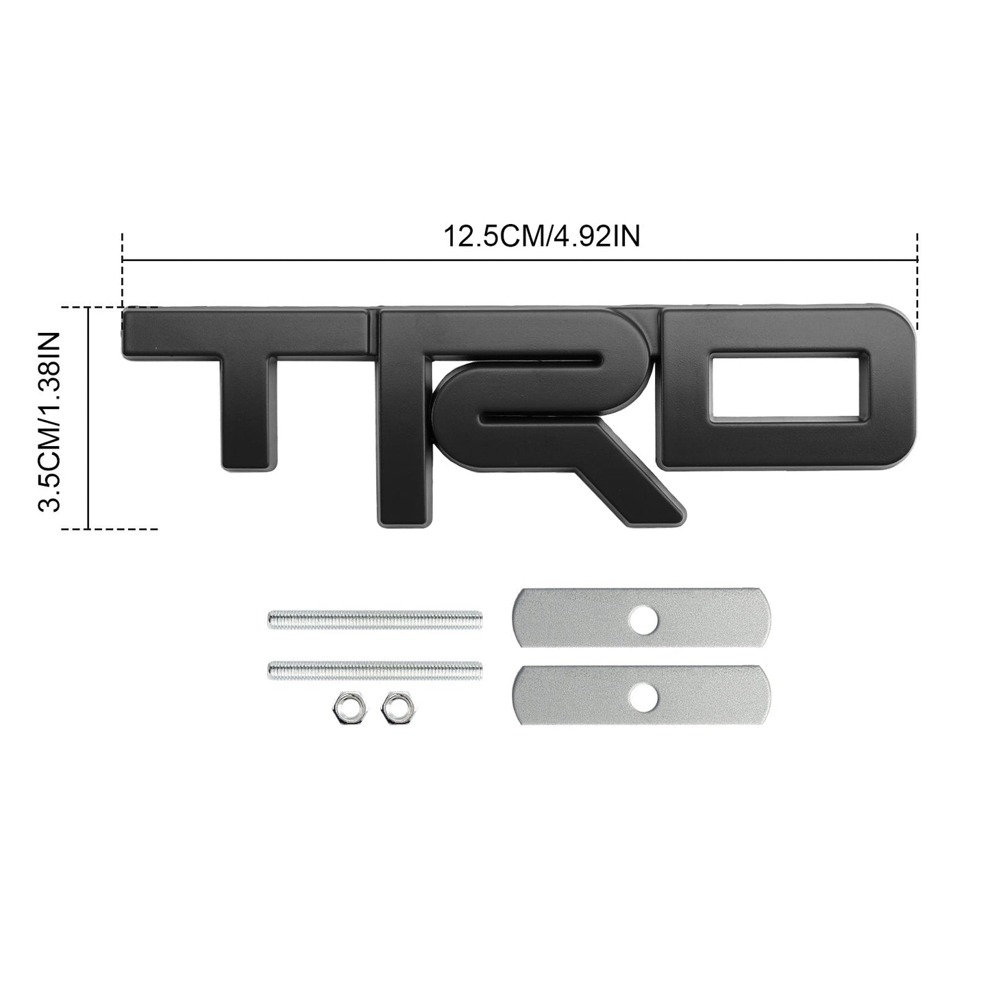 Black TRD Grille Badge Emblem for Tacoma Tundra 4Runner