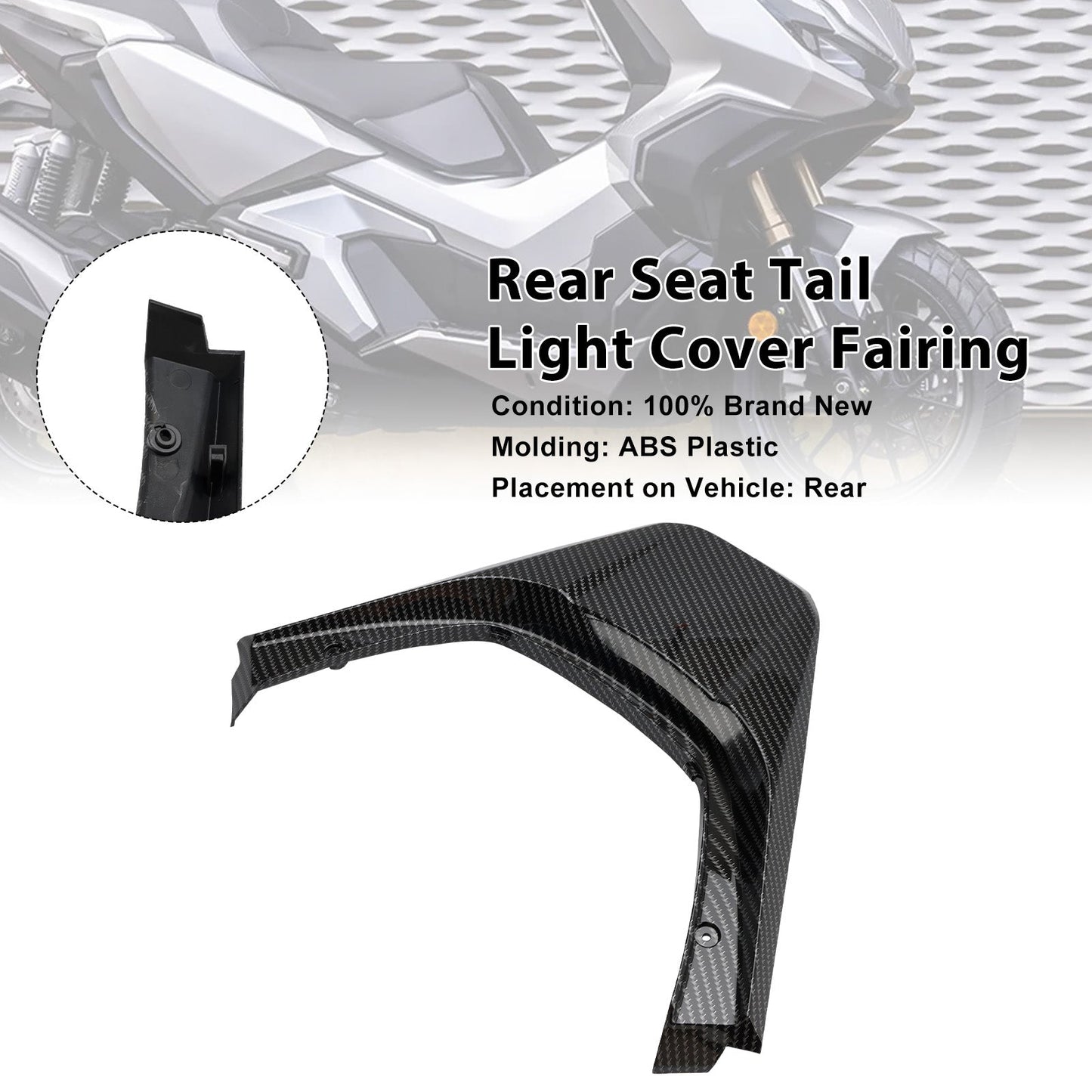 2022-2025 Honda ADV 350 Rear Seat Tail Light Cover Fairing