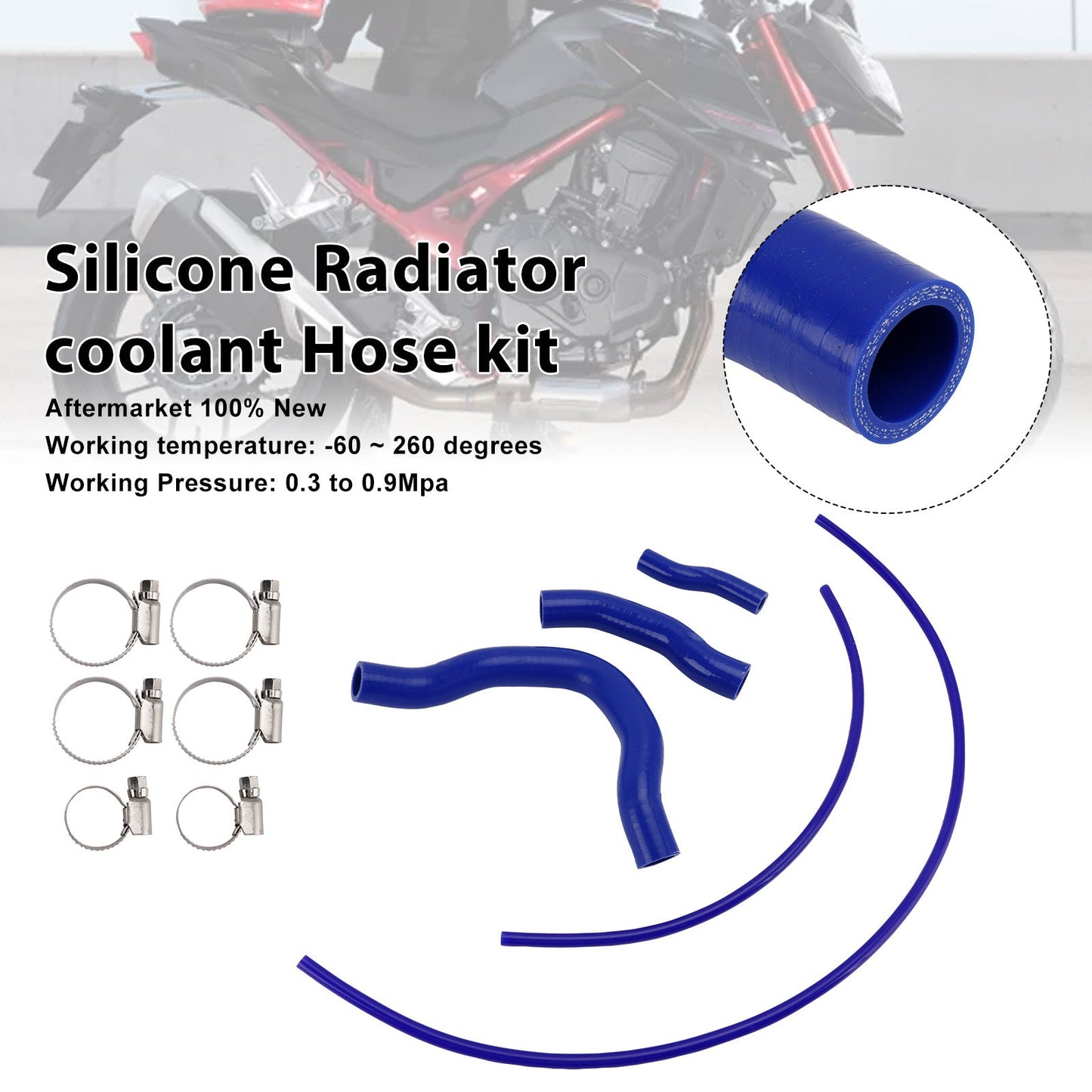 2023-2025 Honda CB750 Hornet Silicone Radiator coolant Hose