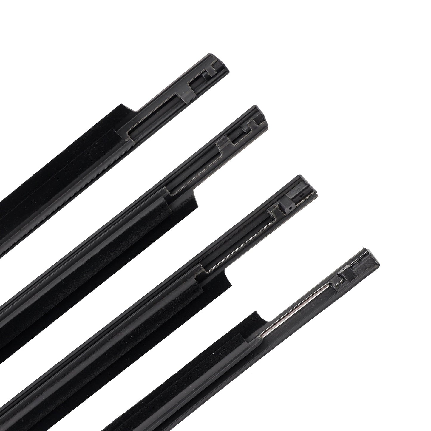 2008-2015 Toyota Land Cruiser LC 200 4PCS Door Glass Belt Outer Molding Weatherstrip