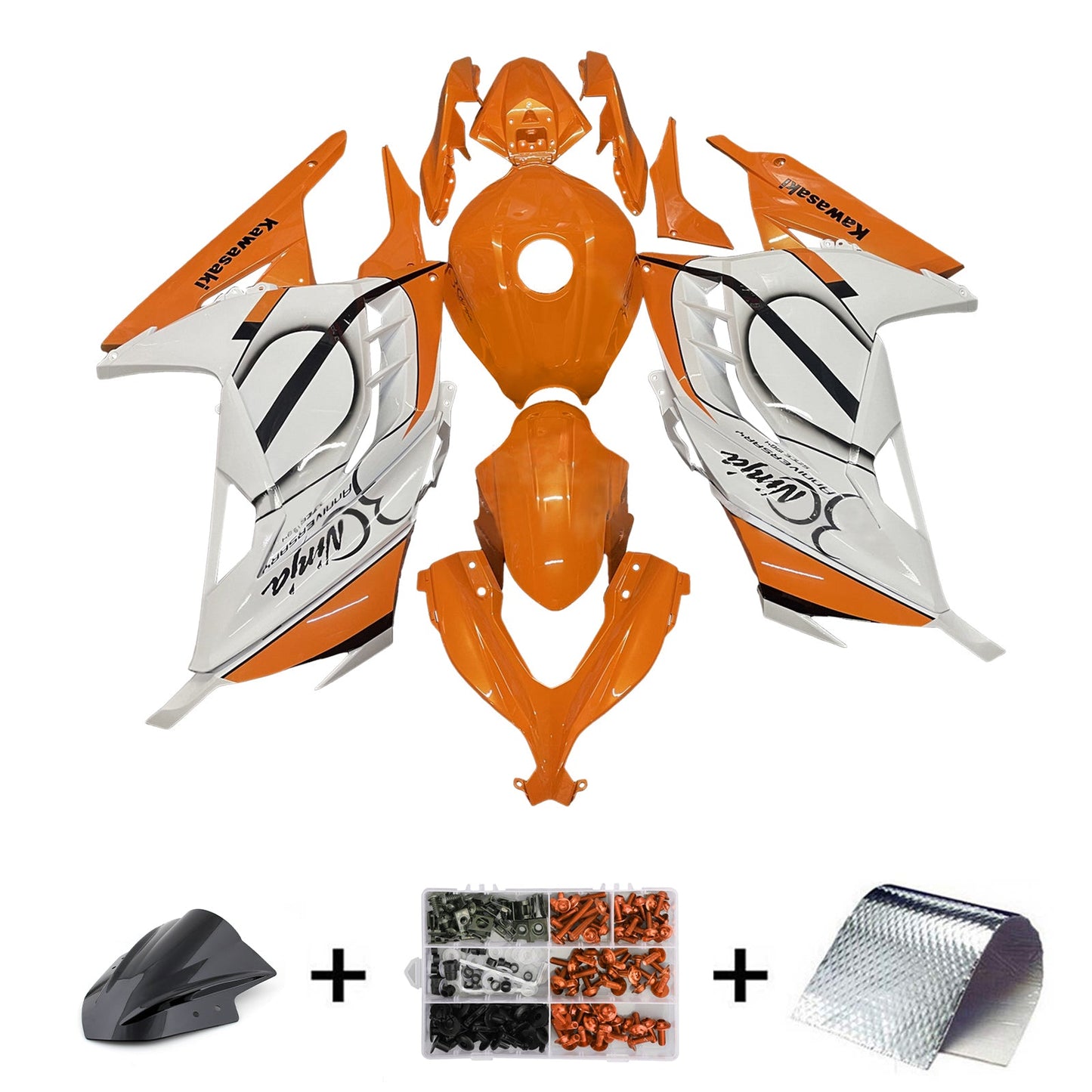 Injection Fairing Kit Bodywork Plastic ABS fit For Kawasaki EX300 Ninja300 2013-2024