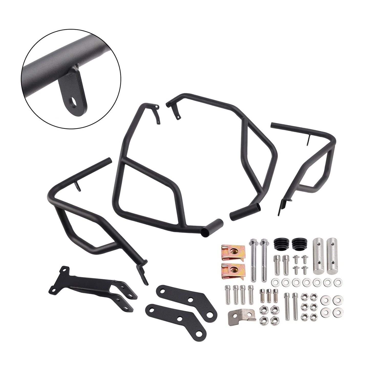 2023-2024 Honda Xl750 Transalp Engine Guard Crash Bar Frame Protector Bumper Silver