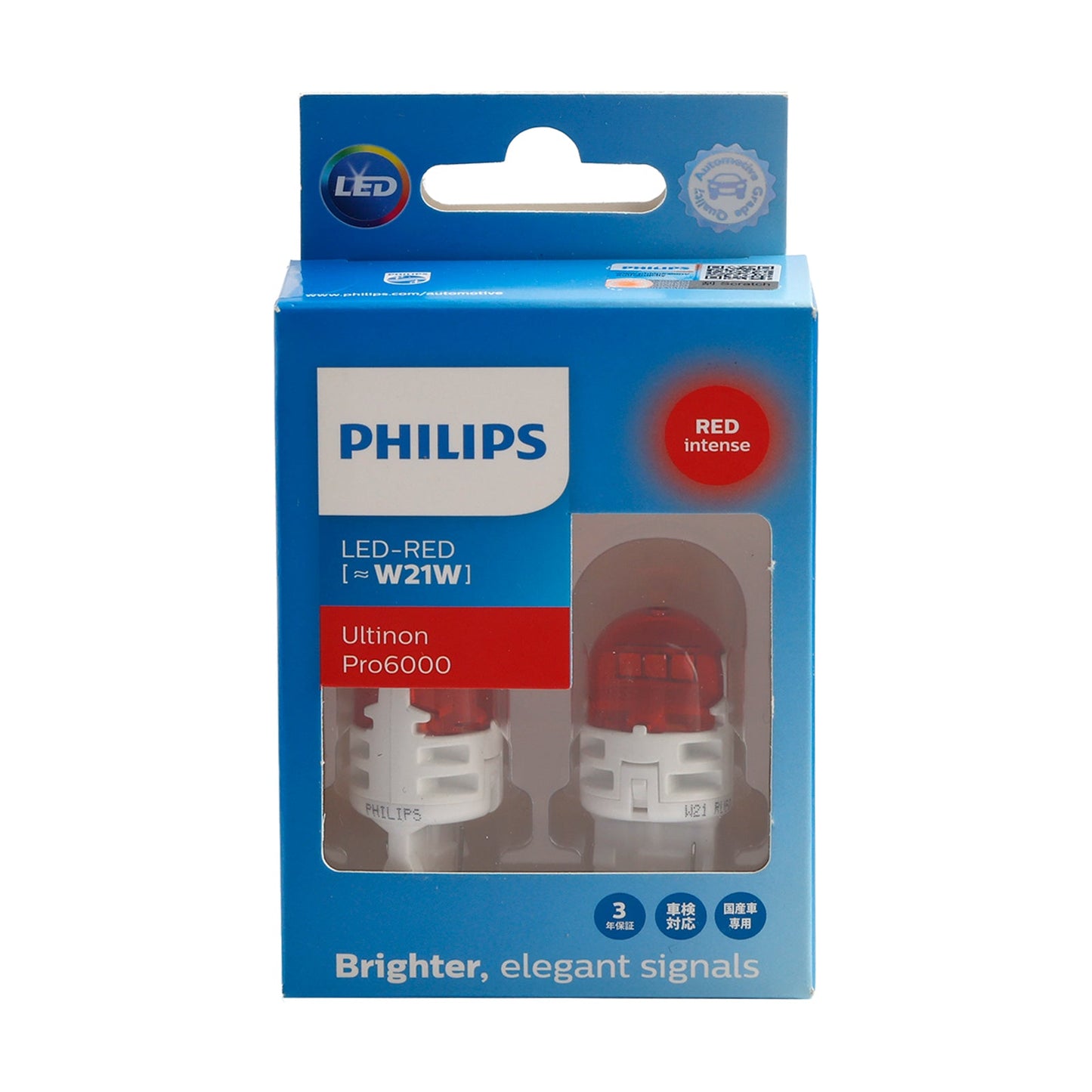 Car Light LED-RED Ultinon Pro6000 W21W 11065RU60 For PHILIPS