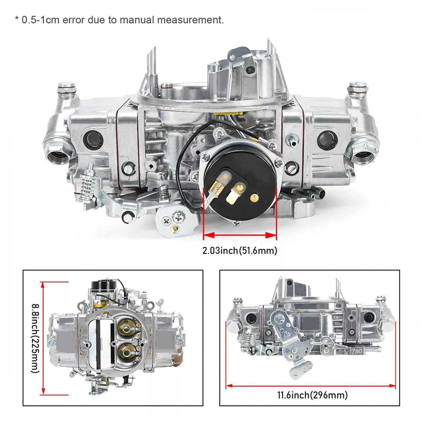 BR-67213 Carburetor 4 Barrel 750 CFM Double Pumper Carb E-Choke