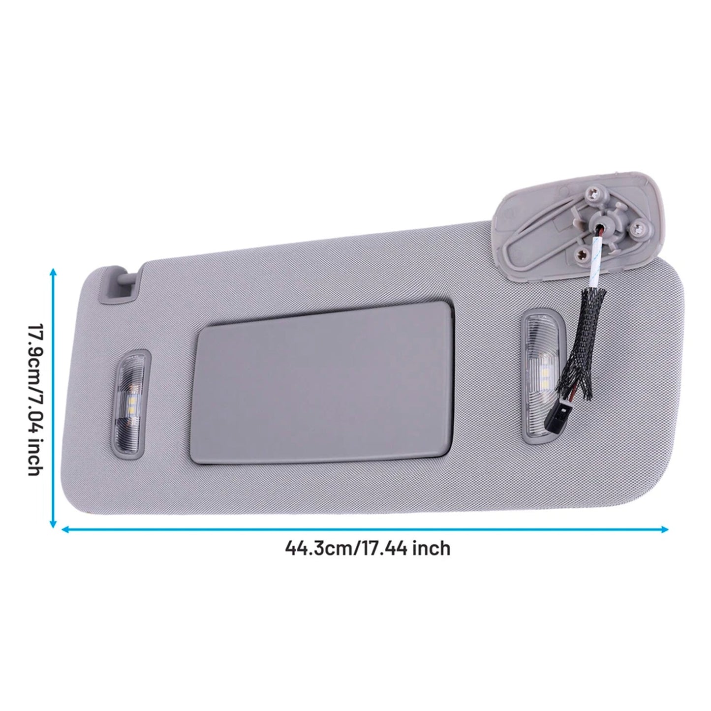 Gray Right Side Sun Visor 23459643 For Chevrolet GMC 2014-2019