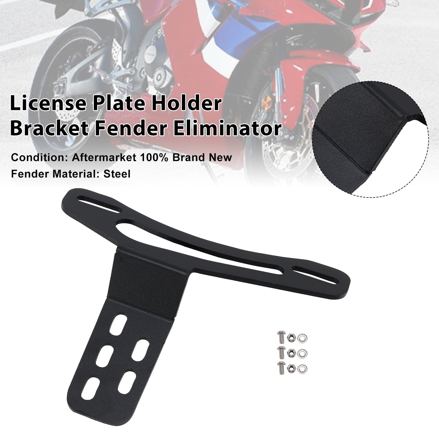 2003-2025 HONDA CBR600RR License Plate Holder Bracket Fender Eliminator