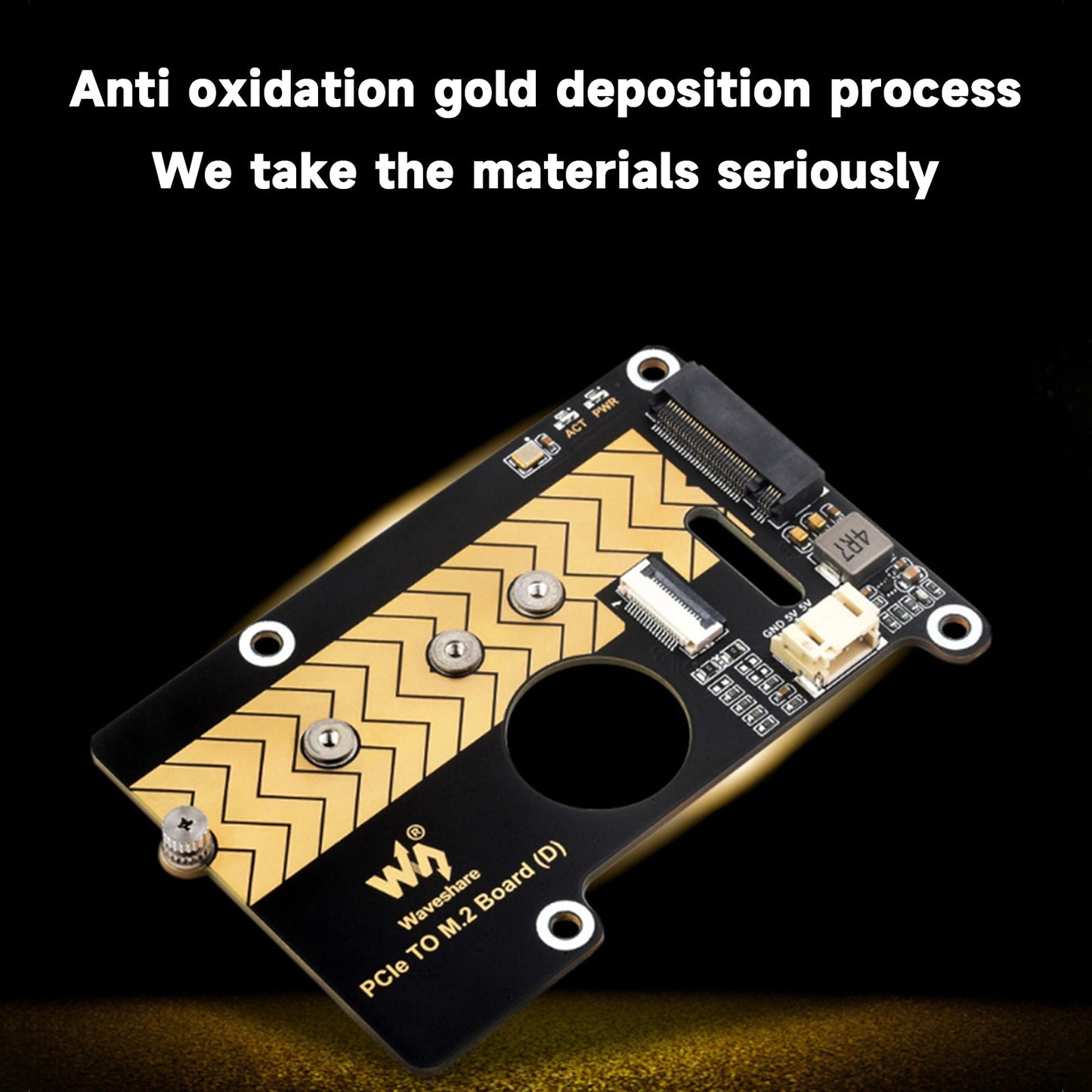 Raspberry Pi 5 PCIE to M.2 Interface Rotor 8Gbps Transmission Expansion Board