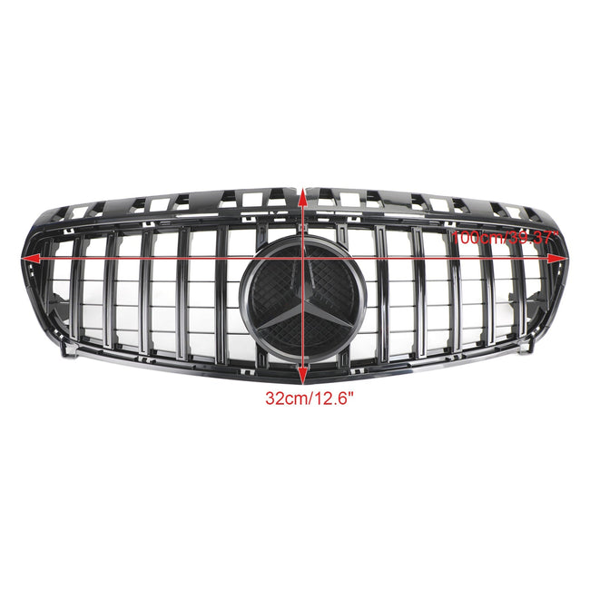 A CLASS W176 2013-2015 Mercedes Benz Grill Car grille Gloss Black Front Bumper Grille Grill