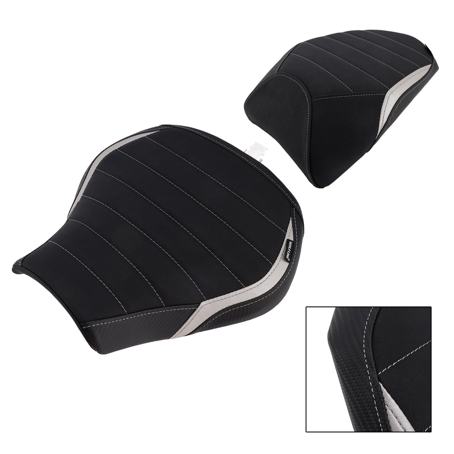 2022-2025 For Kawasaki Ninja H2 Sx Driver&Passenger Seat Kit Rear Cushion Gray