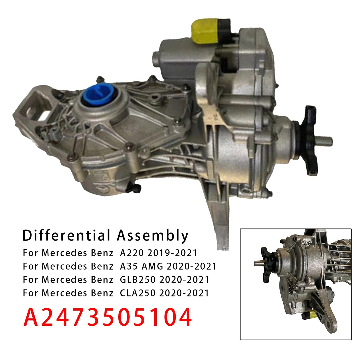 2020-2021 Mercedes Benz CLA35 AMG Rear Differential Assembly 247350510480