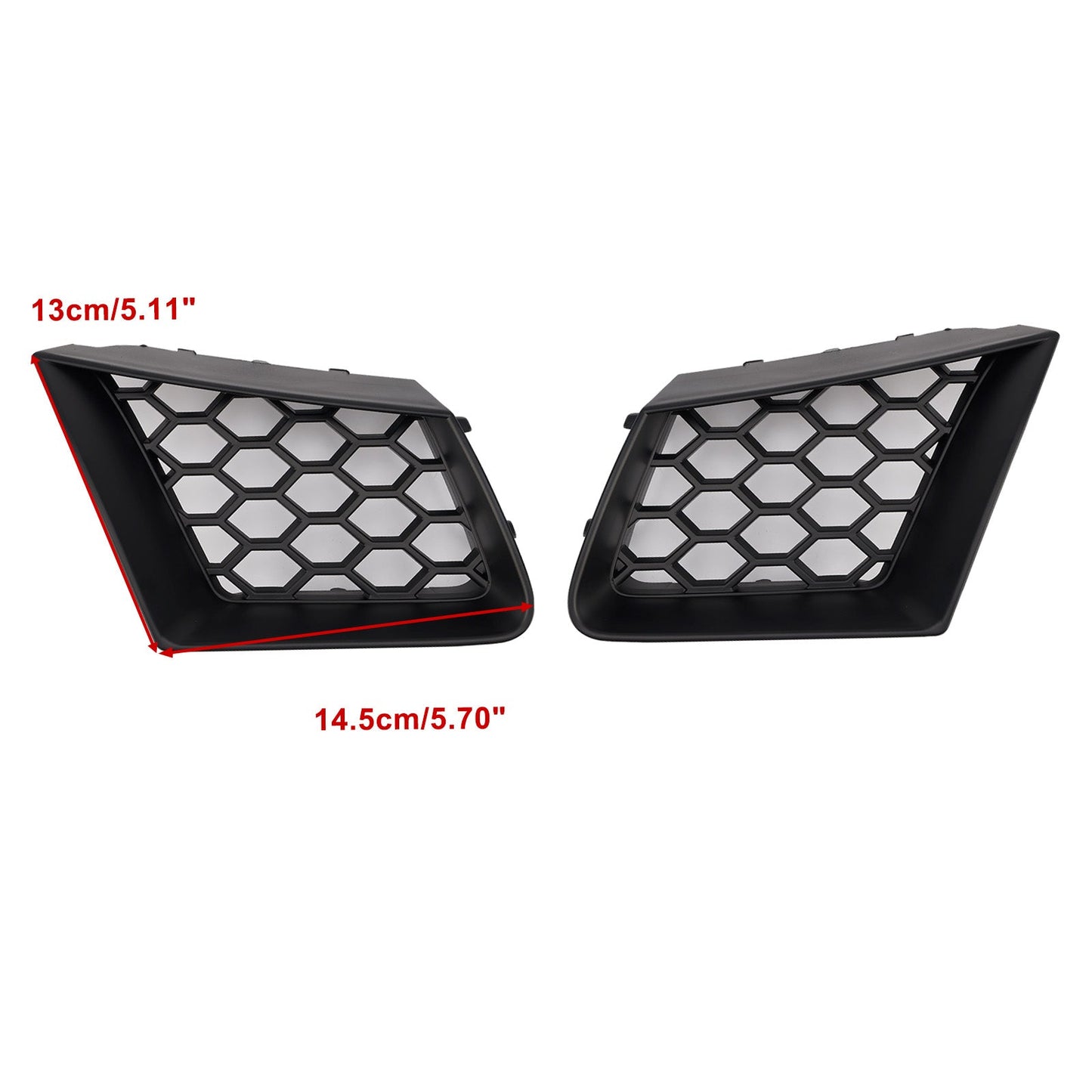2002-2009 Seat Ibiza Cordoba 6L 2PCS Honeycomb Front Grille Grill FR