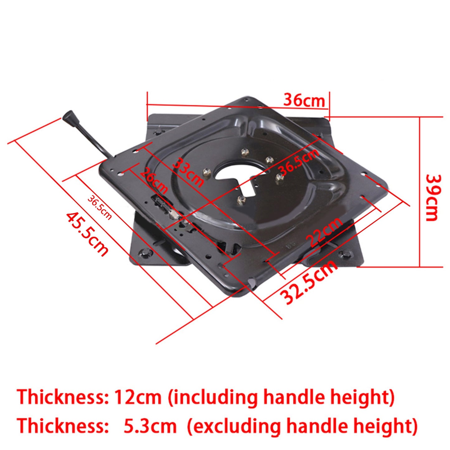 Universal Car Van Motorhome Seat Swivel Turntable Modification Multiple slots