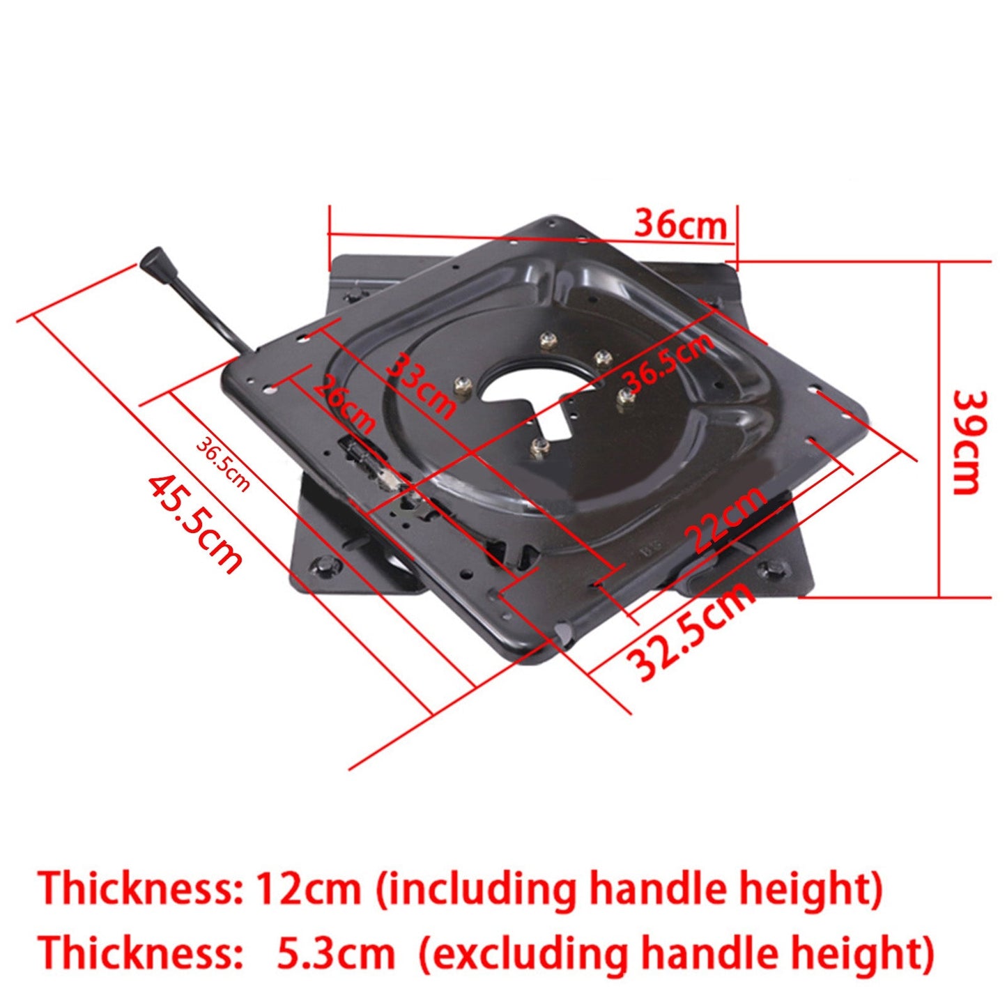 Universal Car Van Motorhome Seat Turntable Swivel Modification Multiple slots