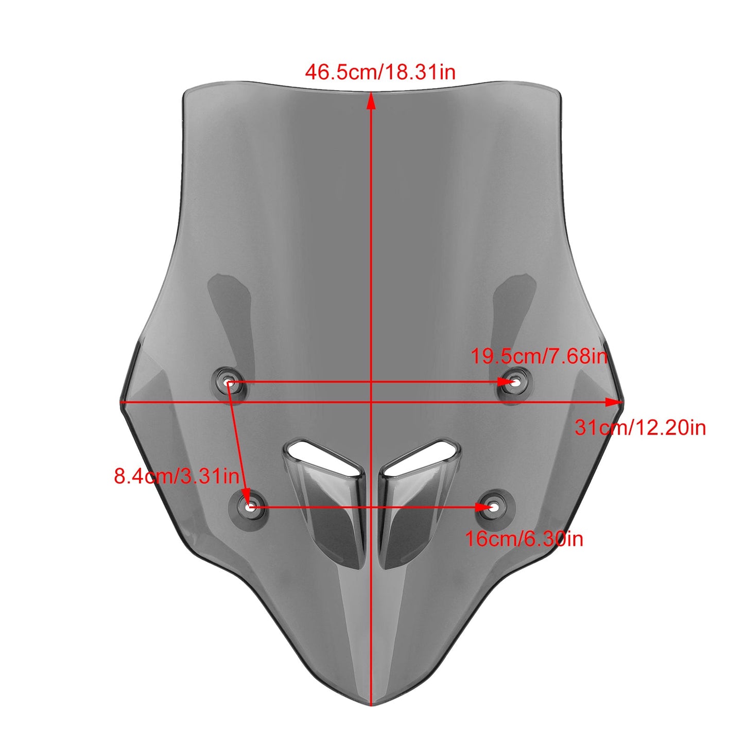 ABS Motorcycle Windshield WindScreen fit for HONDA CB400X/CB500X 2019-2024