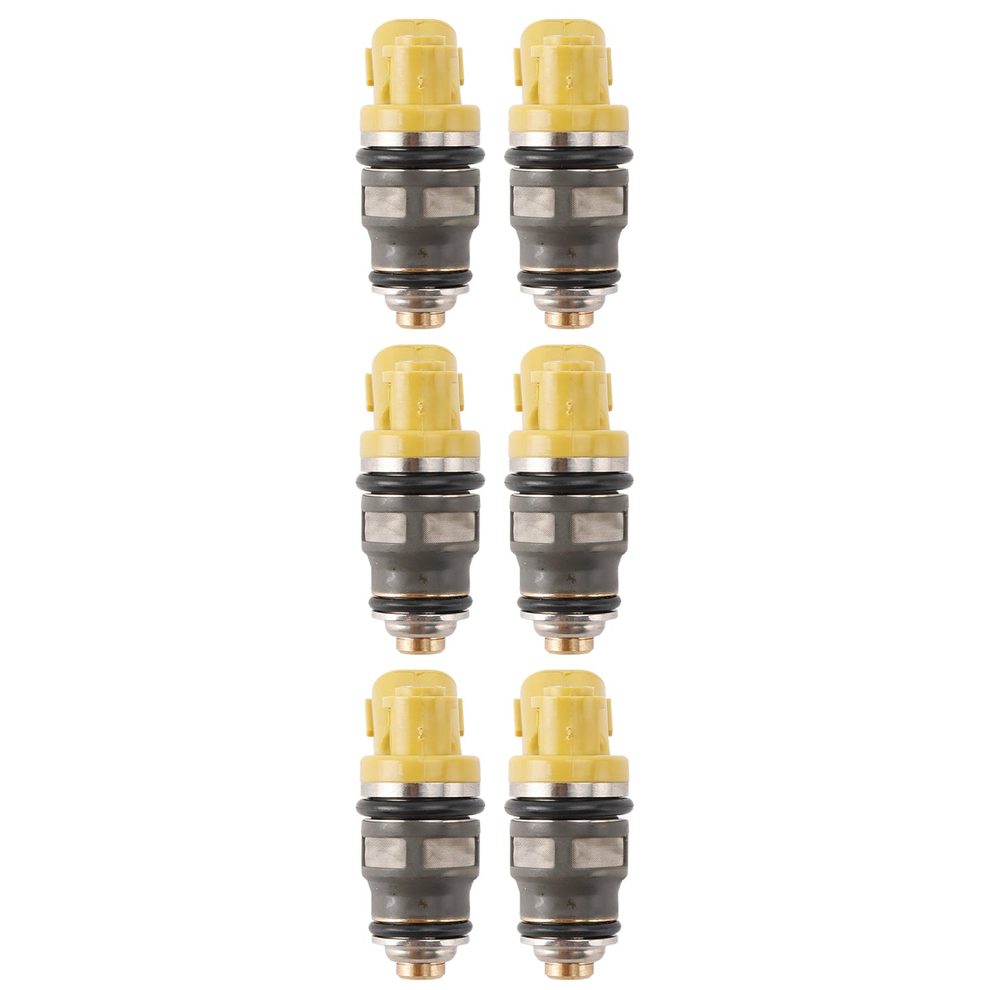 6PCS Fuel Injector 1001-87091 Fit Denso 650CC Fit Toyota Supra JZA80 2JZGTE 2JZ