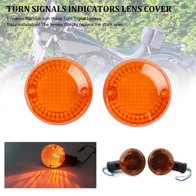 Front/Rear Turn Signals Lens Cover For Yamaha XVS 950 SPEC BOLT 2013-up