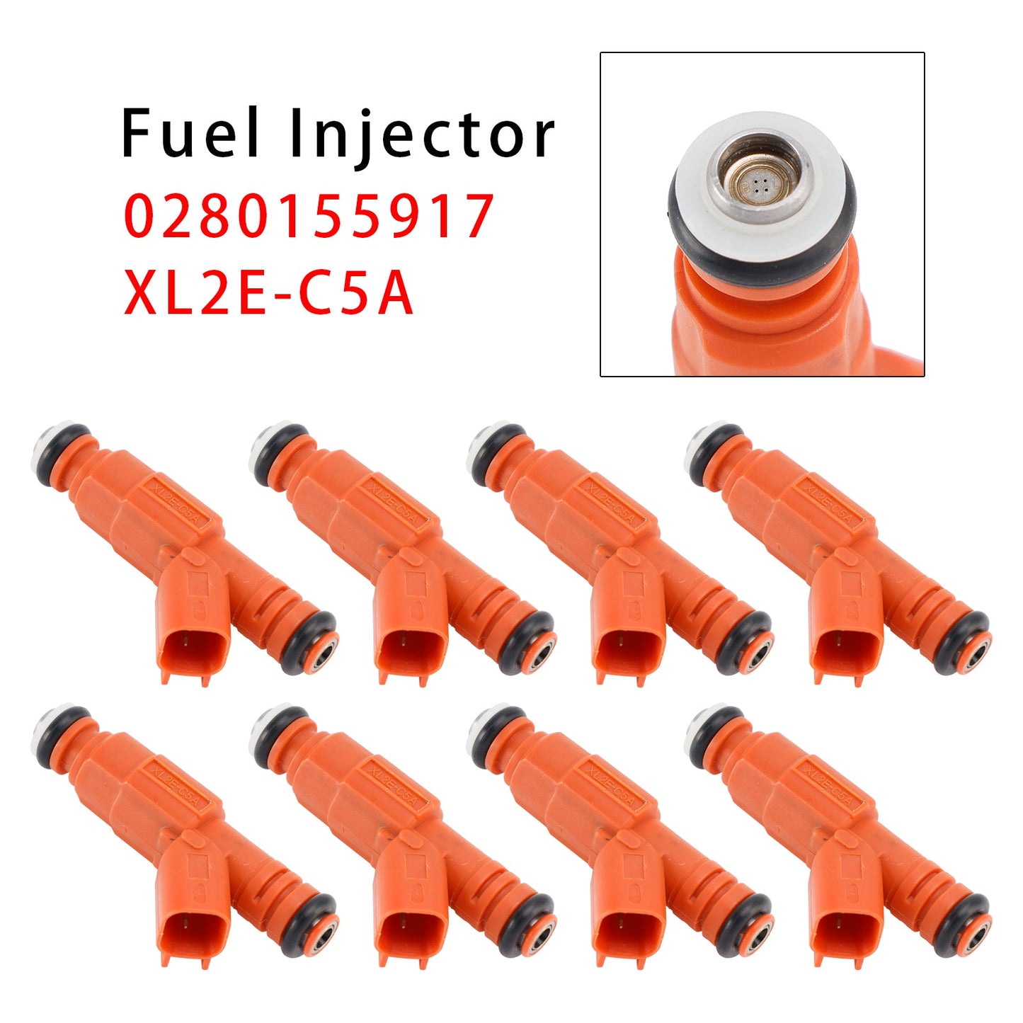8Pcs Fuel Injector For Ford F250 F350 F450 F550 6.8L V10 Mercury 0280155917