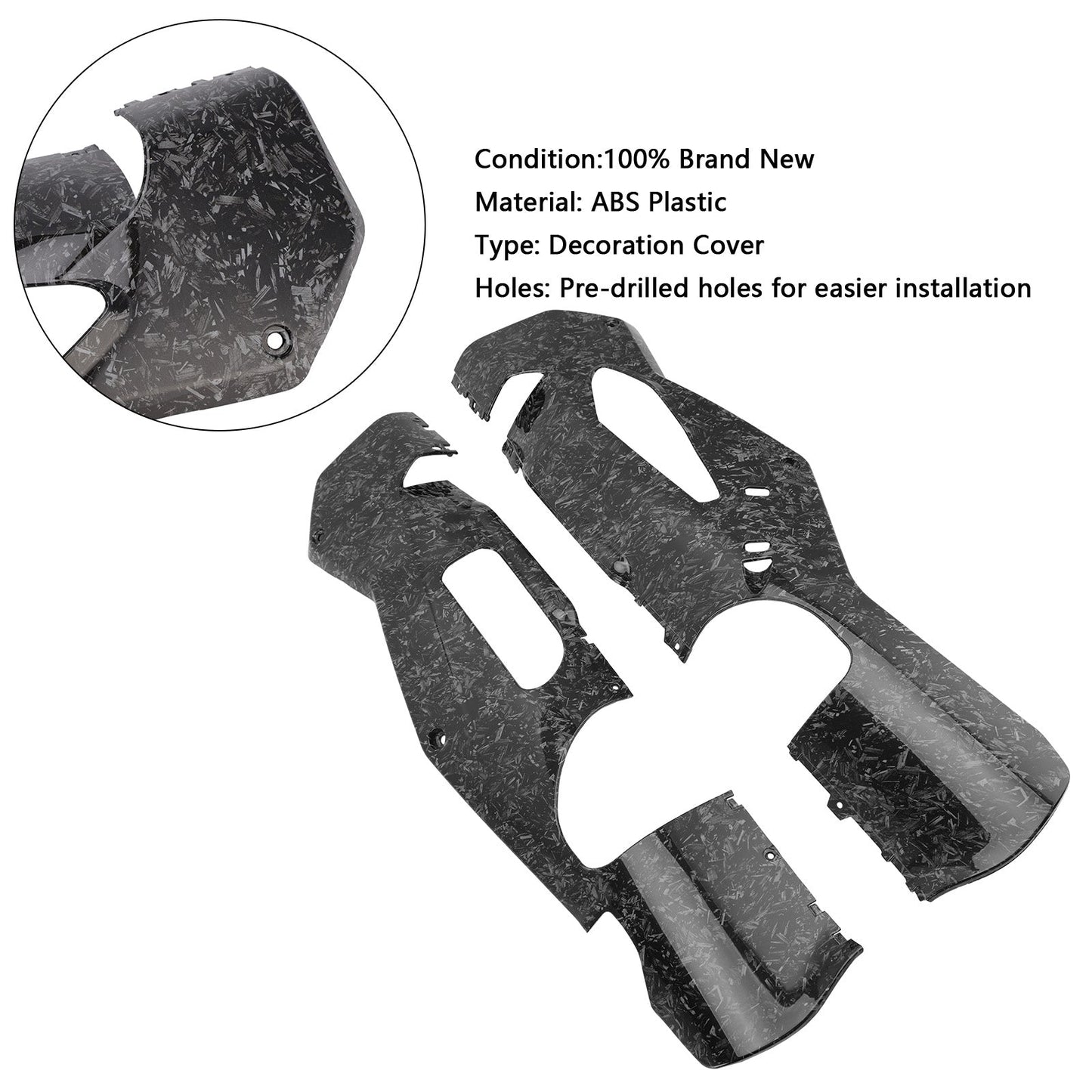 2021-2024 Aprilia RSV4 Lower Side Fairings Full Belly Pan Plate Cover