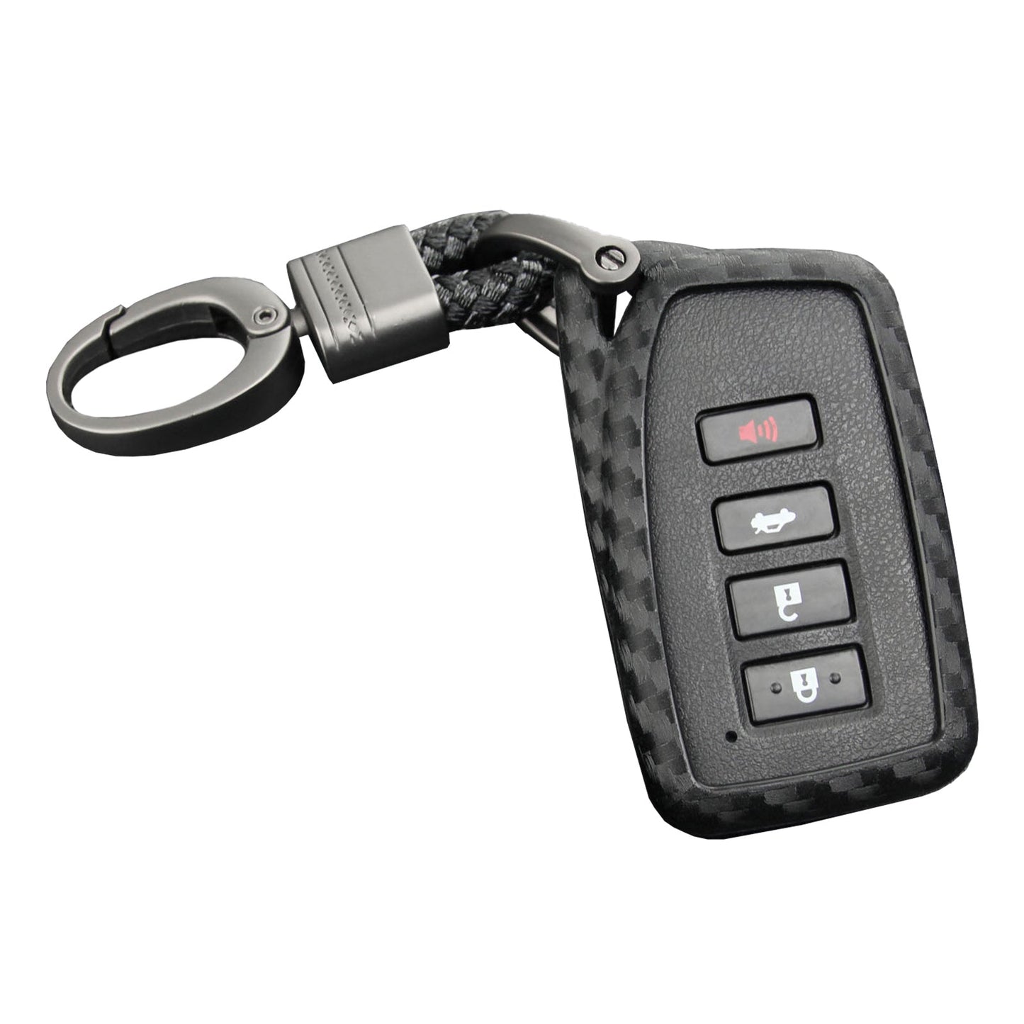 Leather Silicone Car Key Case Cover With Buckle For Lexus
