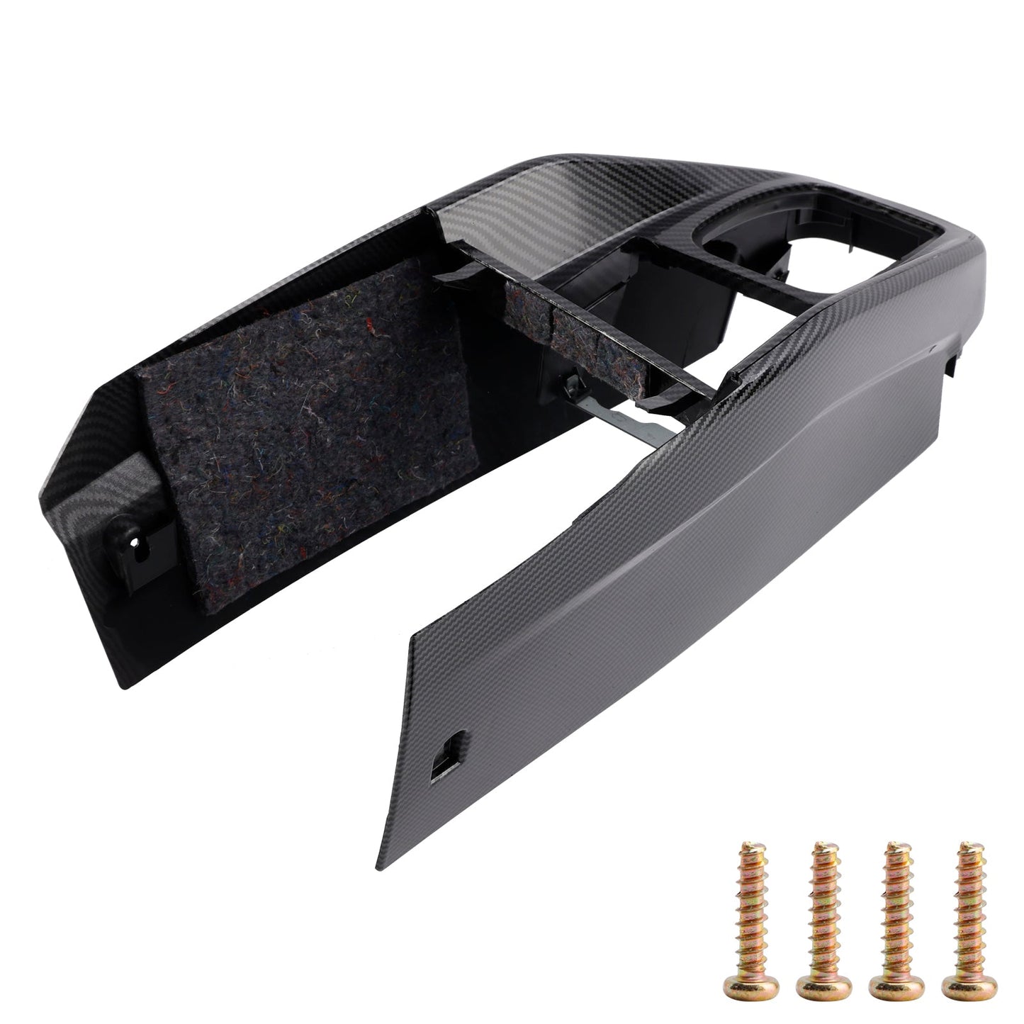 1999-2005 VW Golf Jetta Car Center Console Trim 1J1863201D Carbon Fiber Pattern