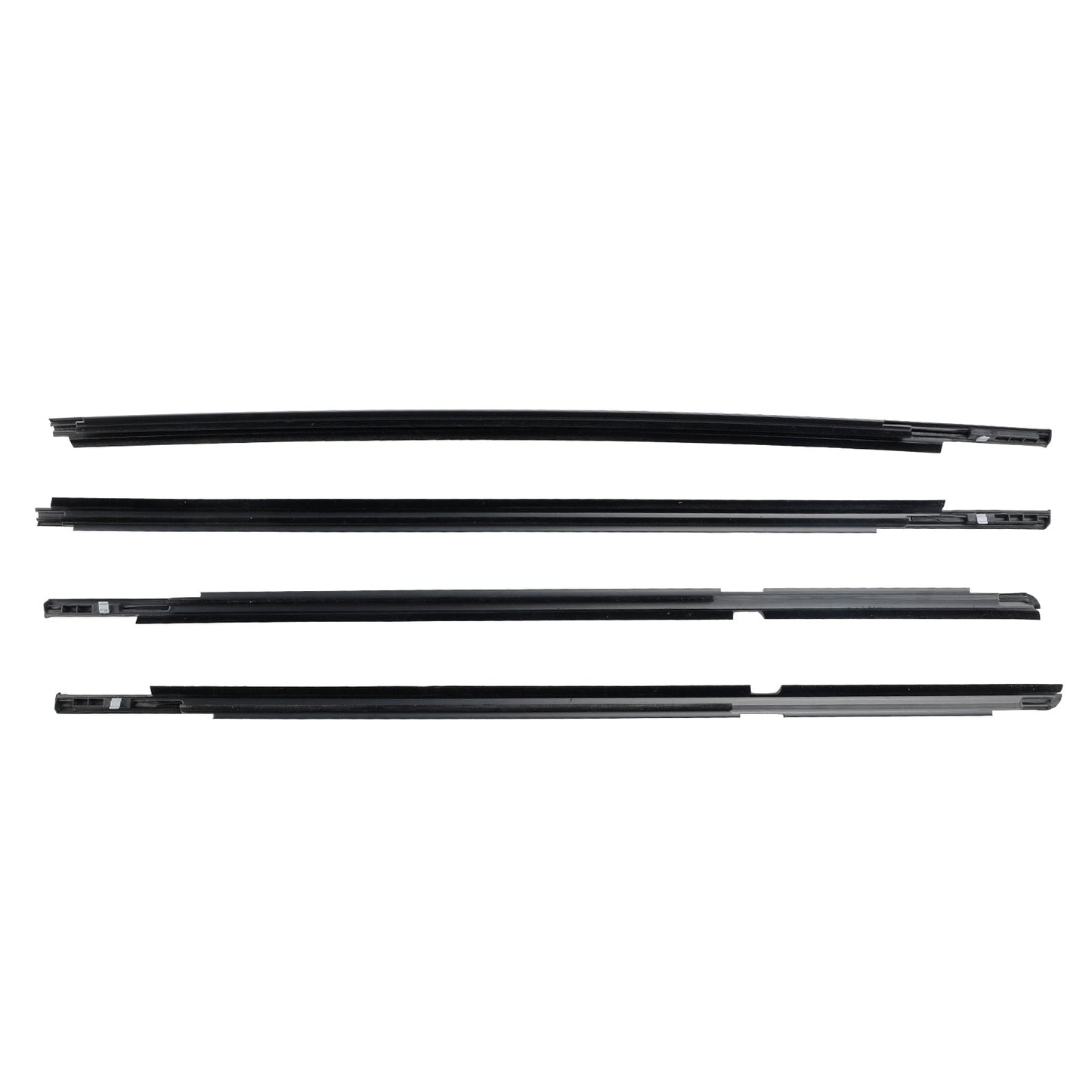 2005-2011 Toyota Yaris 4pcs Outer Door Glass Weatherstrip Moulding 68160-52110