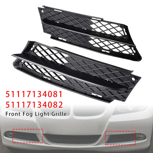 Front Fog Light Grille For BMW 3 Series E90 E91 2006-2008 51117134081