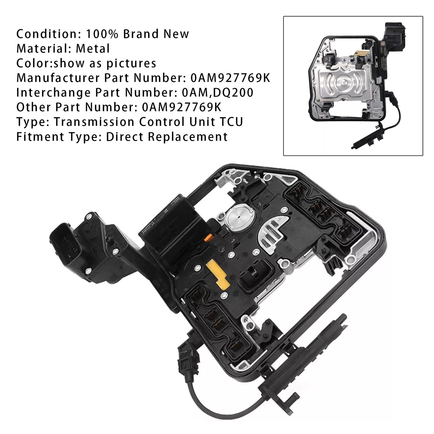 2010-2011 VM Touran 1.4/1.6/1.8L 7 FWD Brand New 0AM Transmission Control Unit TCU TCM 0AM927769K DQ200
