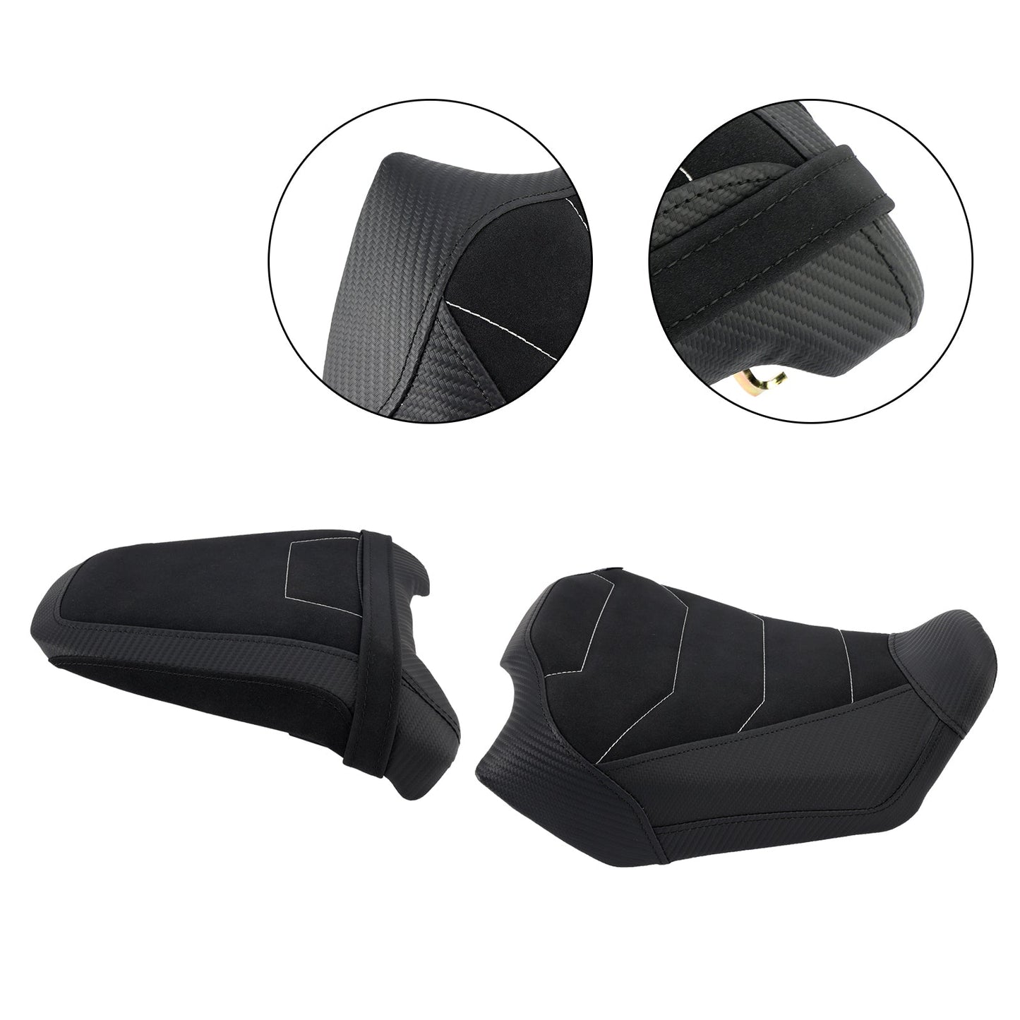 2024-2025 For Honda Cb650R Cbr650R Driver&Passenger Seat Kit Rear Cushion Black1