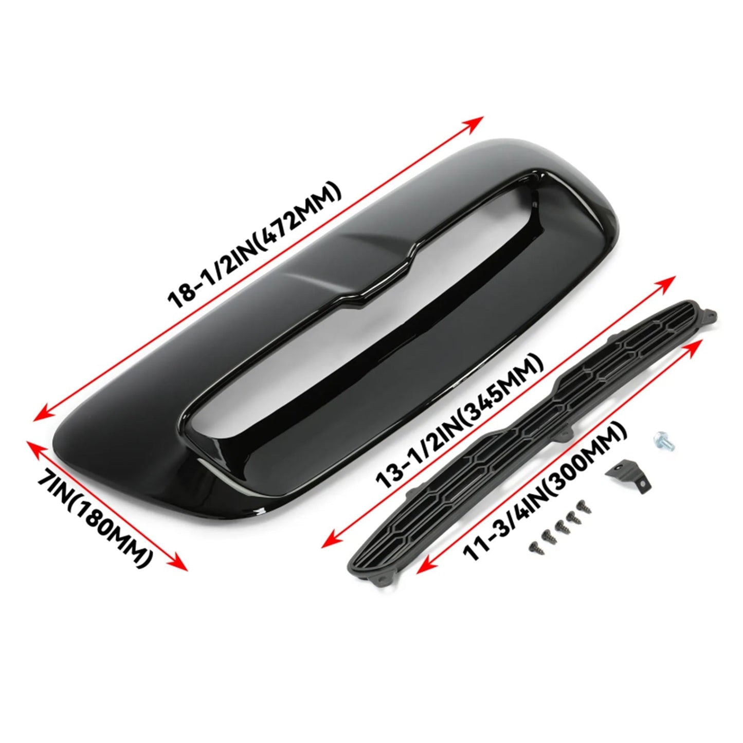 2009-2015 Mini Cooper S/JCW Convertible (R57) Hood Grill Air Intake Vent Scoop 51132756095