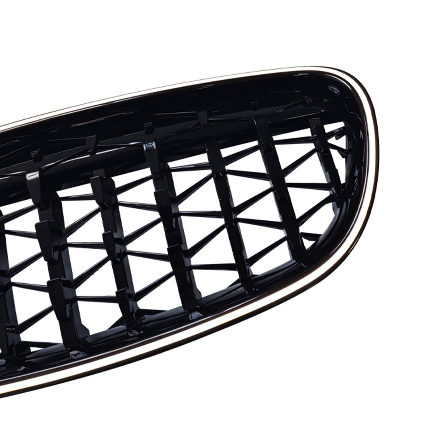 Gloss Black Kidney Bumper Grill Grille Fit BMW 5 Series F10 F11 2010-2016