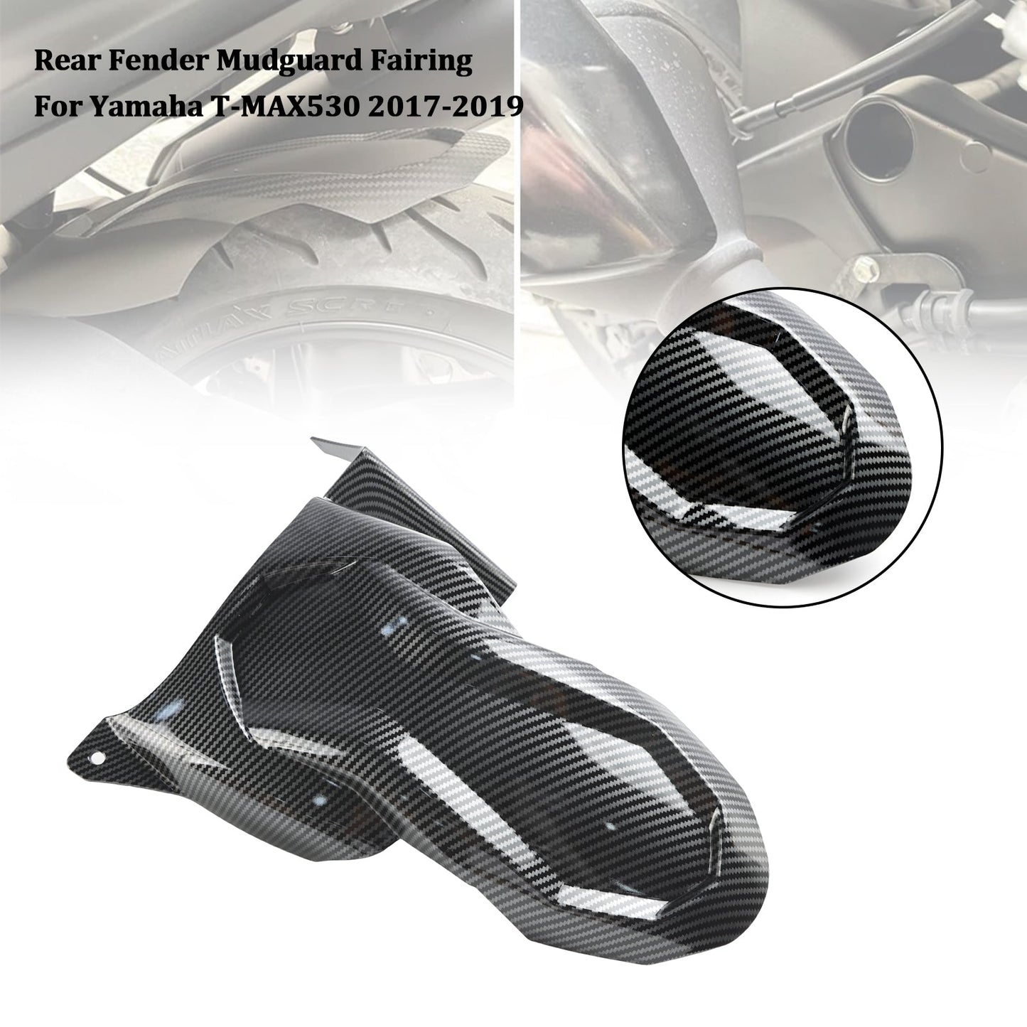 Rear Fender Mudguard Fairing For Yamaha T-MAX 530 17-19 T-MAX 560 2020-2023