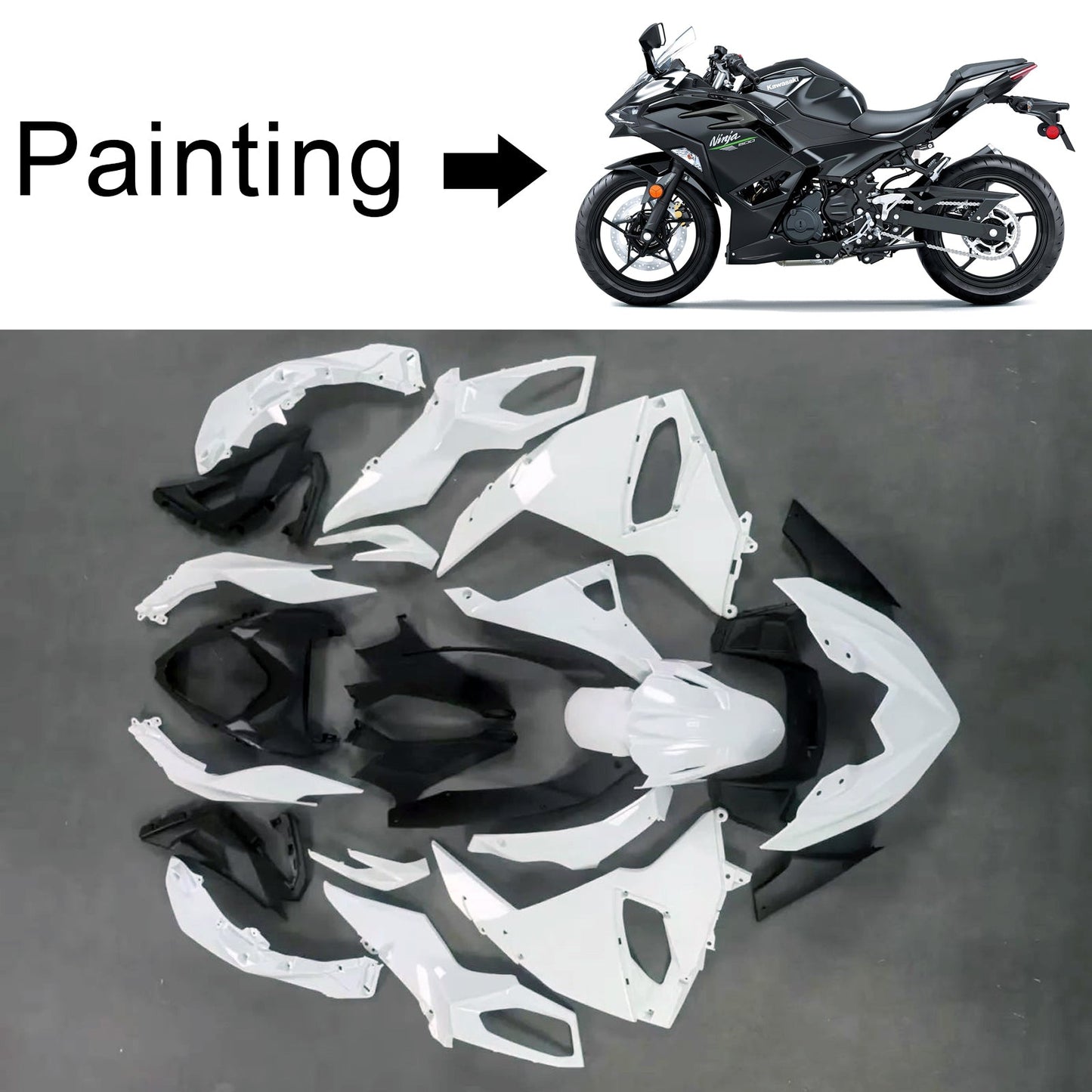 2024-2025 Kawasaki Ninja 500 Injection Fairing Kit Bodywork ABS
