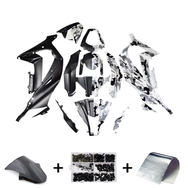 Injection Fairing Kit Bodywork Plastic ABS fit For Kawasaki ZX10R 2011-2015