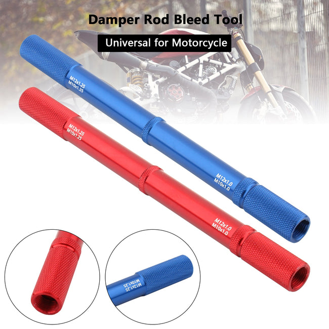 Universal Motorcycle Fork Bleed Tool Diy Suspension Repair Damper Rod