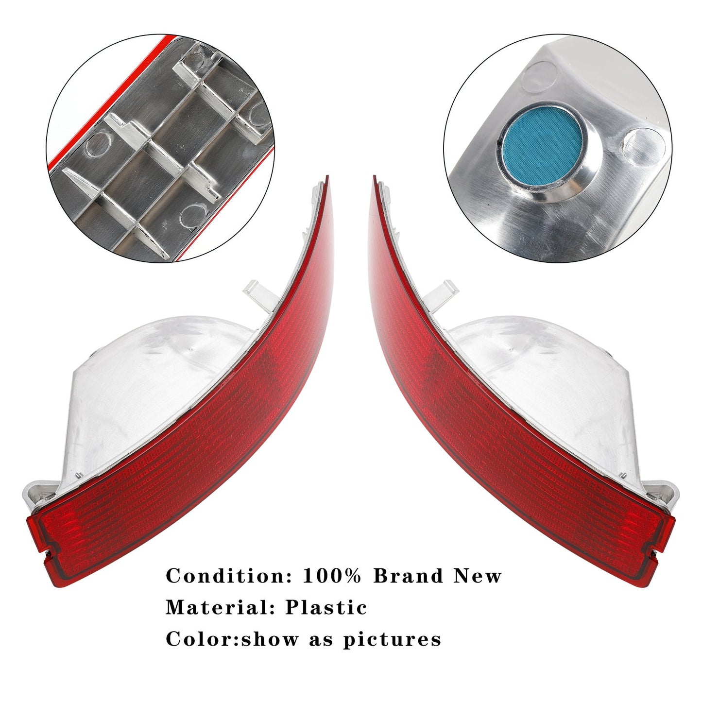 2007-2014 Volvo XC90 MK1 Left+Right Rear Tail Fog Light Reflector 31111185 30678970