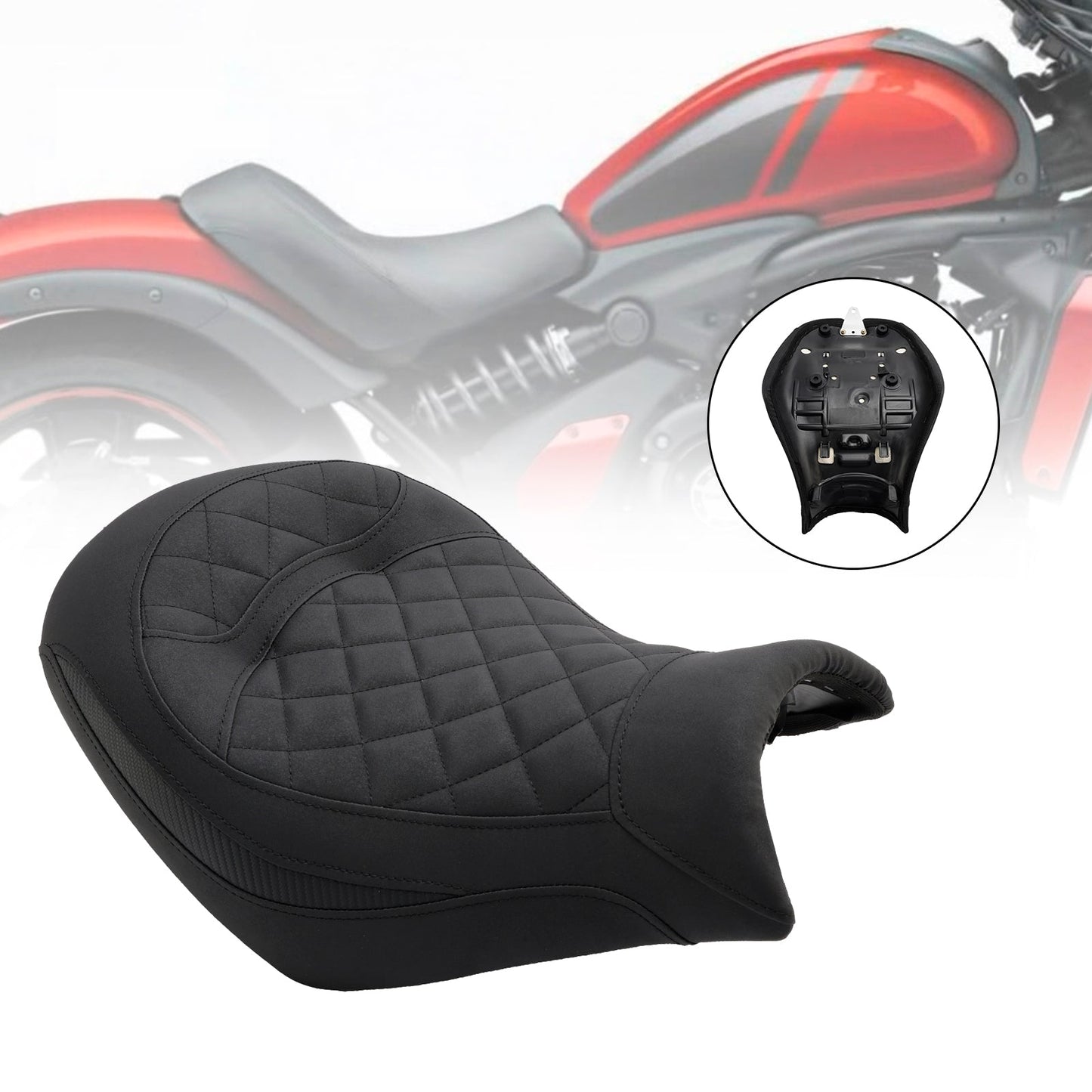 2015-2023 Kawasaki Vulcan S Vn650 Front Raider Seat Driver Cushion Pu Green