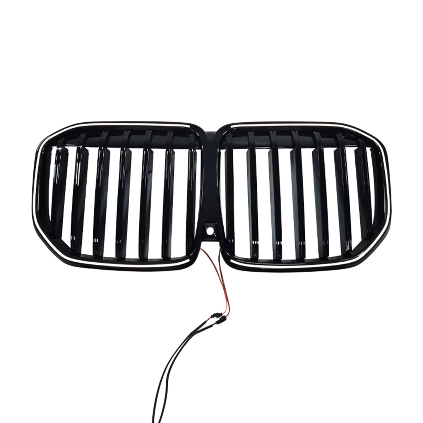 2023-2026 Fit BMW X7 G07 W/LED Black Single Line Front Bumper Grille Grill