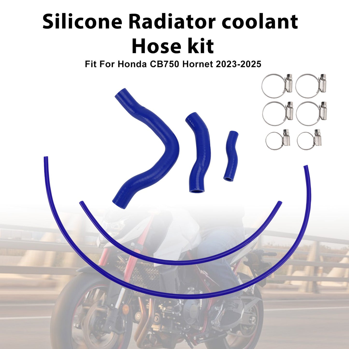 Silicone Radiator coolant Hose For Honda CB750 Hornet XL750 Transalp 23-25