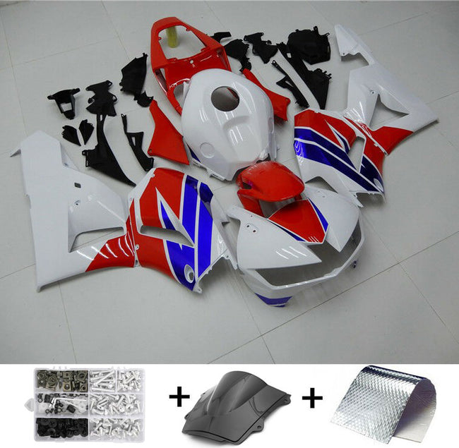 ABS Injection Mold Bodywork Fairing Kit For Honda CBR600RR 2013-2020 White Blue