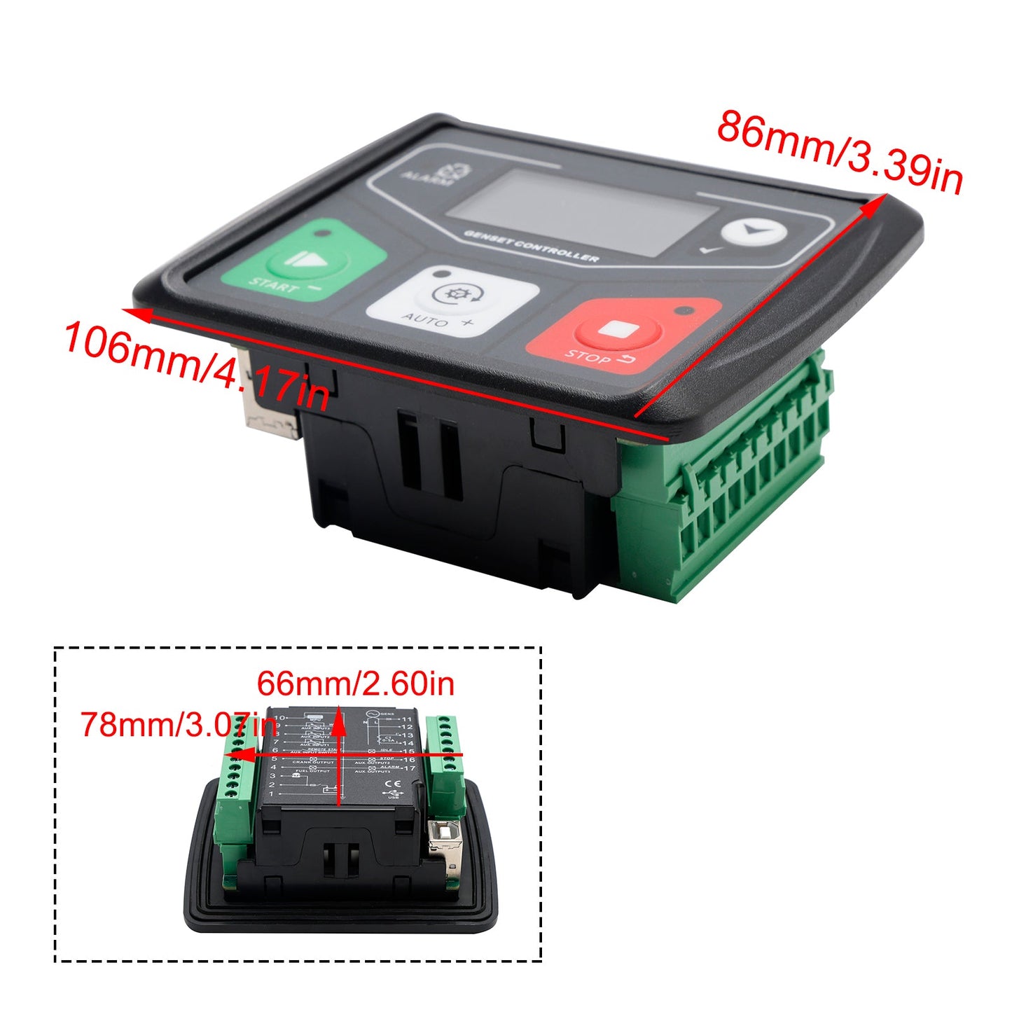 DC30D Generator Controller Power Generator Auto Start Control For Diesel