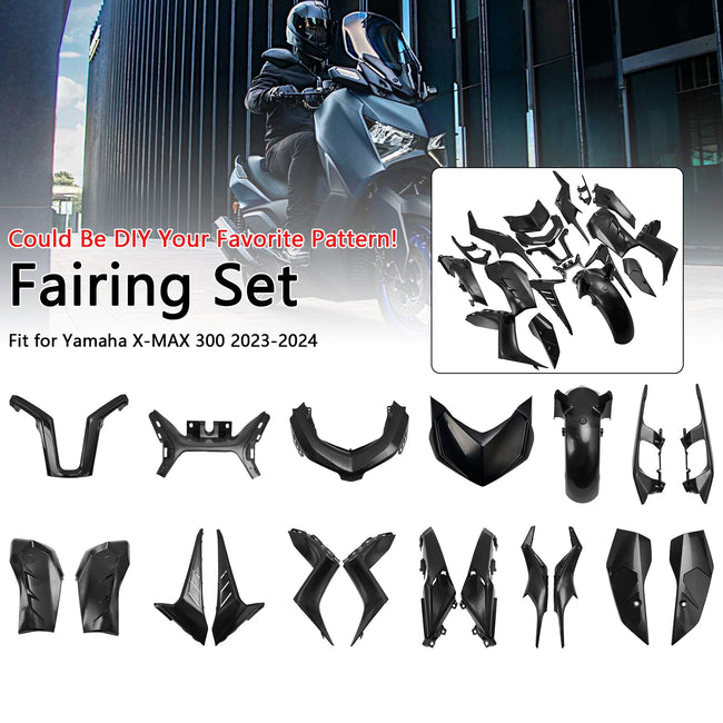 2023 2024 Yamaha X-MAX 300 XMAX Bodywork Fairing Injection Unpainted