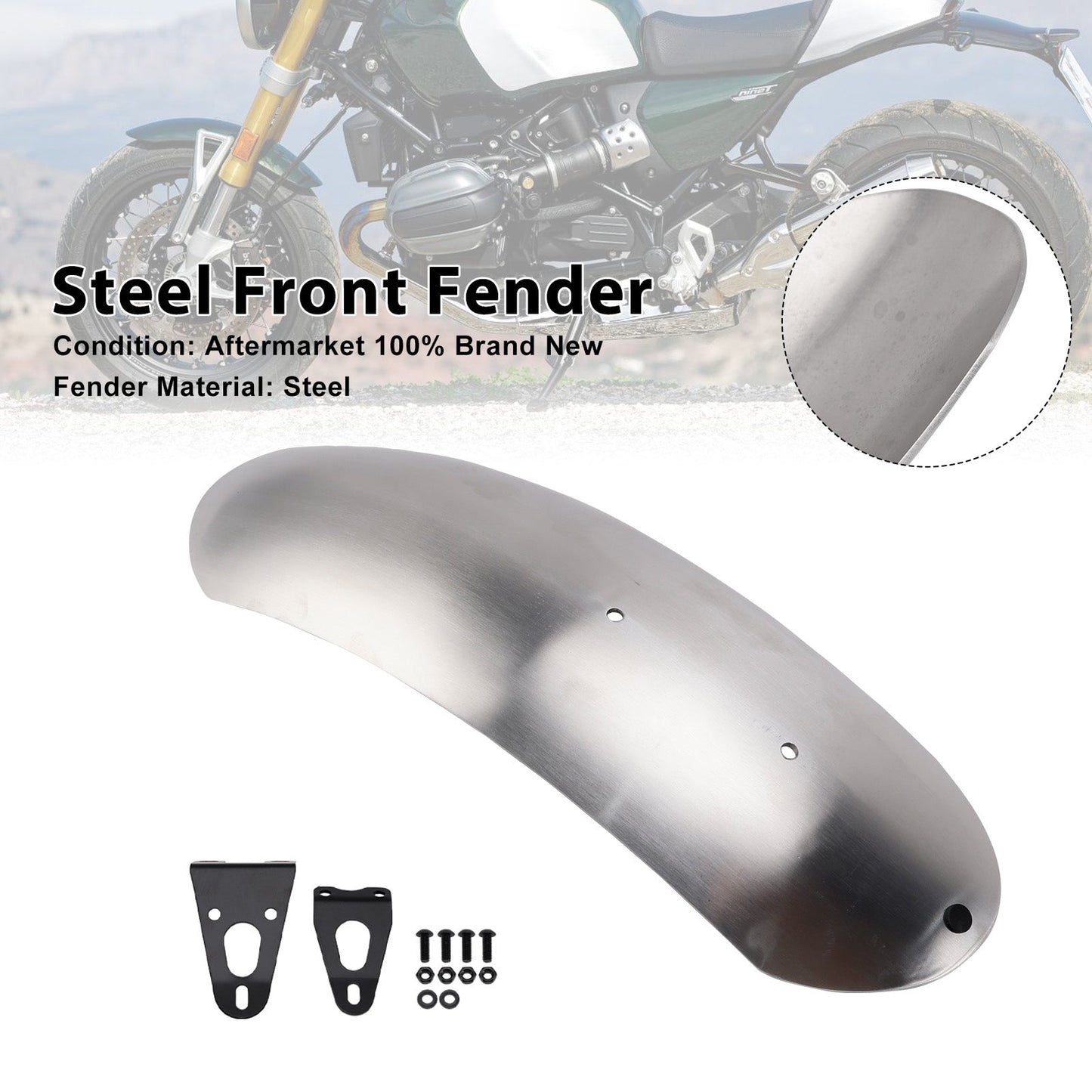 2014-2023 BMW R nineT Scrambler Steel Front Fender